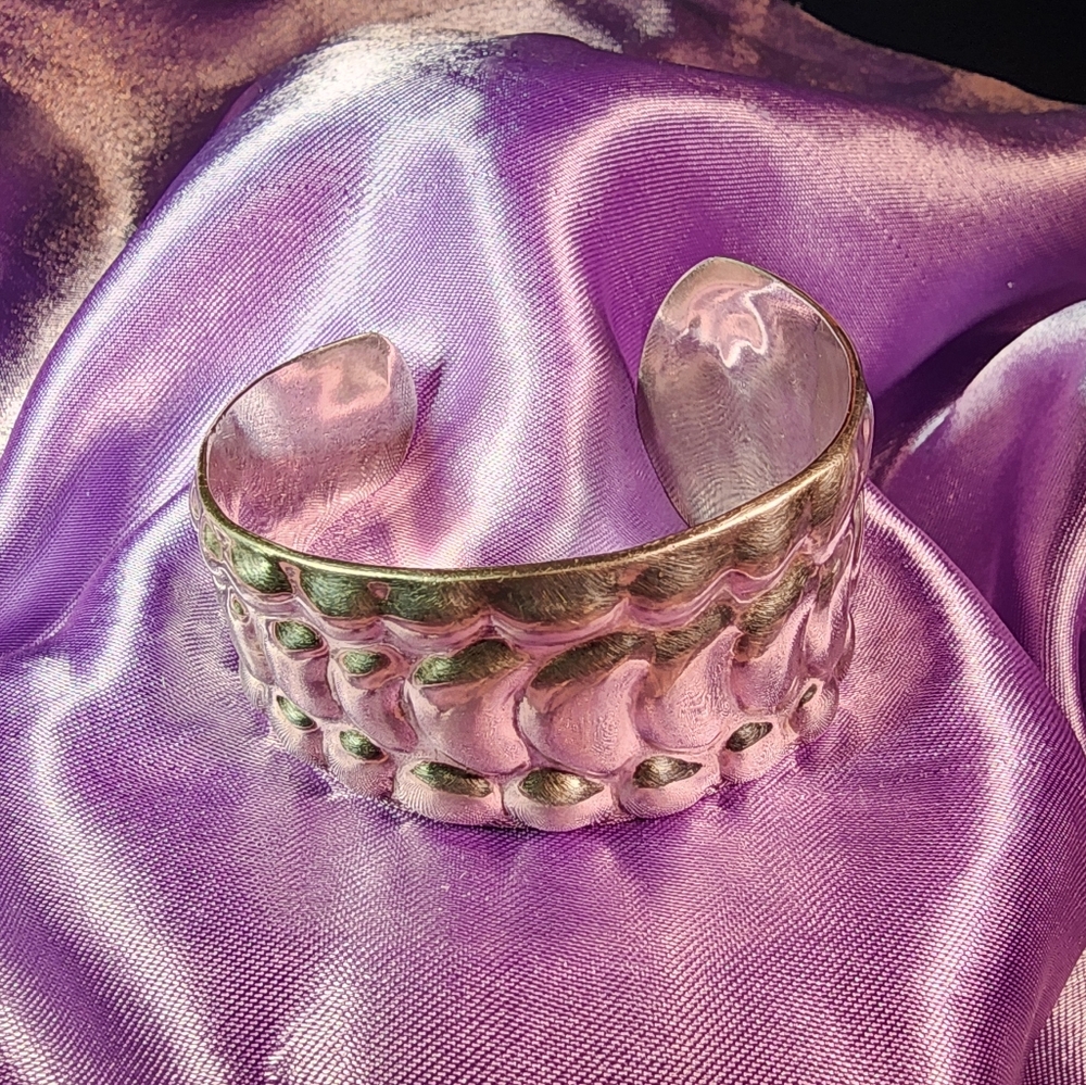 Vintage Taxco Silver Cuff Bracelet